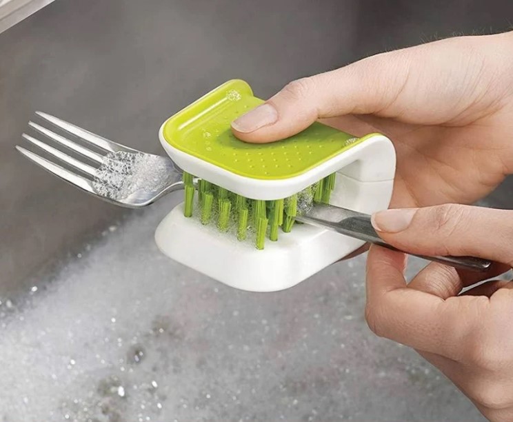 Cepillo limpiador de Cubiertos en forma de U