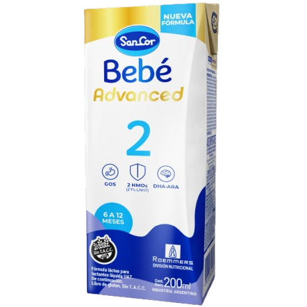 Leche formula 200ml 2 advanced Sancor (30)