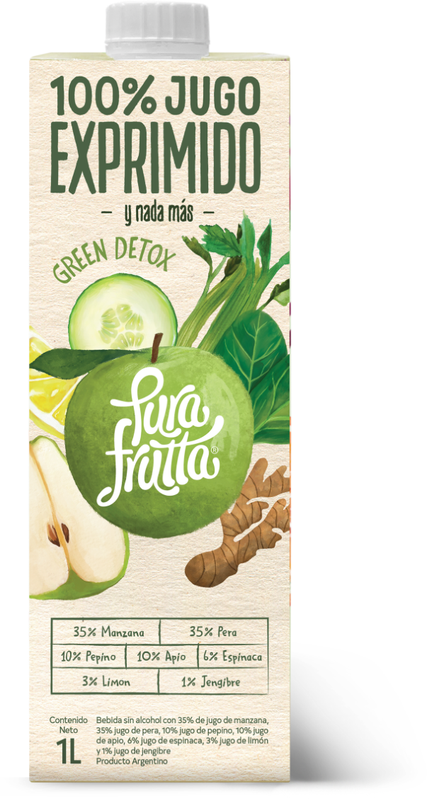 JUGO EXP. GREEN DETOX x 1000 ML PURA FRUTTA