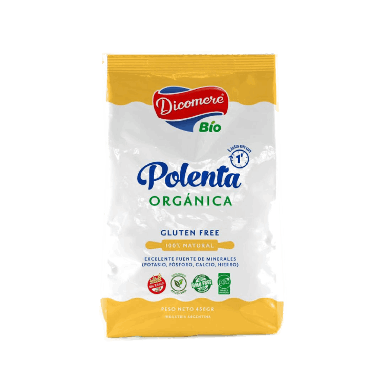 POLENTA ORGANICA S/TACC x 450g DICOMERE