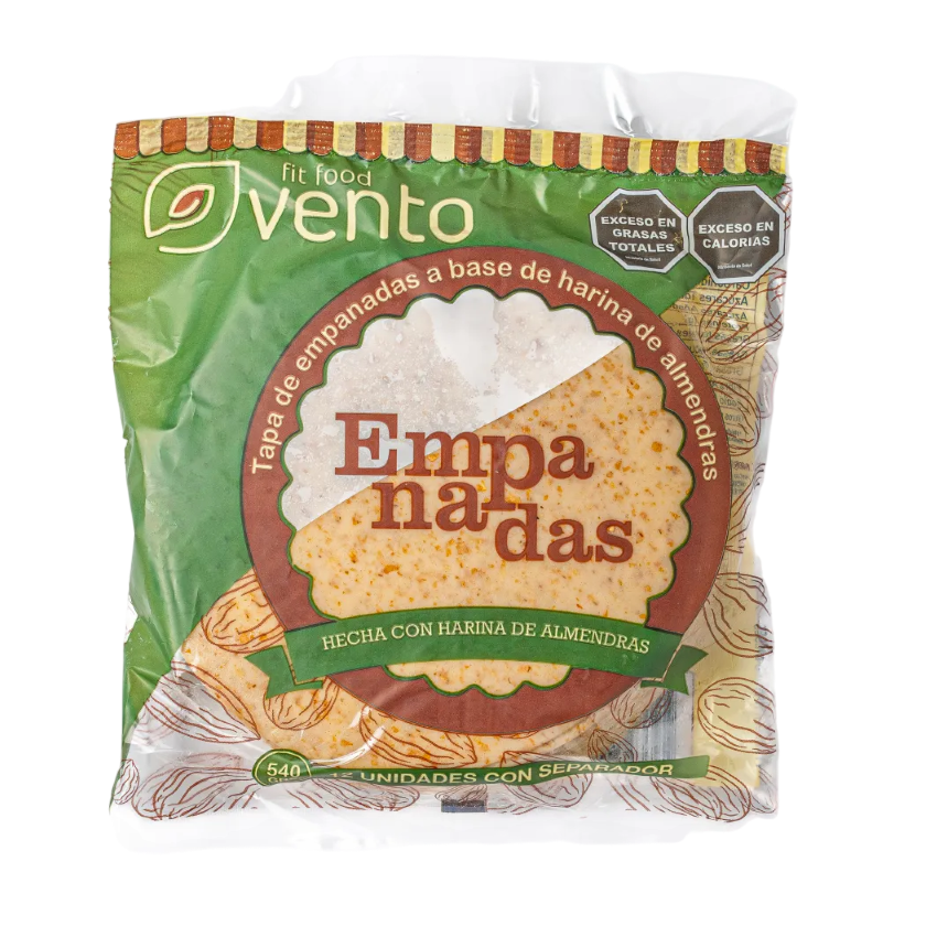 TAPAS DE EMPANDAS KETO x 12u VENTO FIT