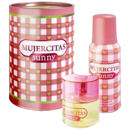 Set regalo perfume 40ml + desodorante aer 102cc sunny Mujercitas (3)
