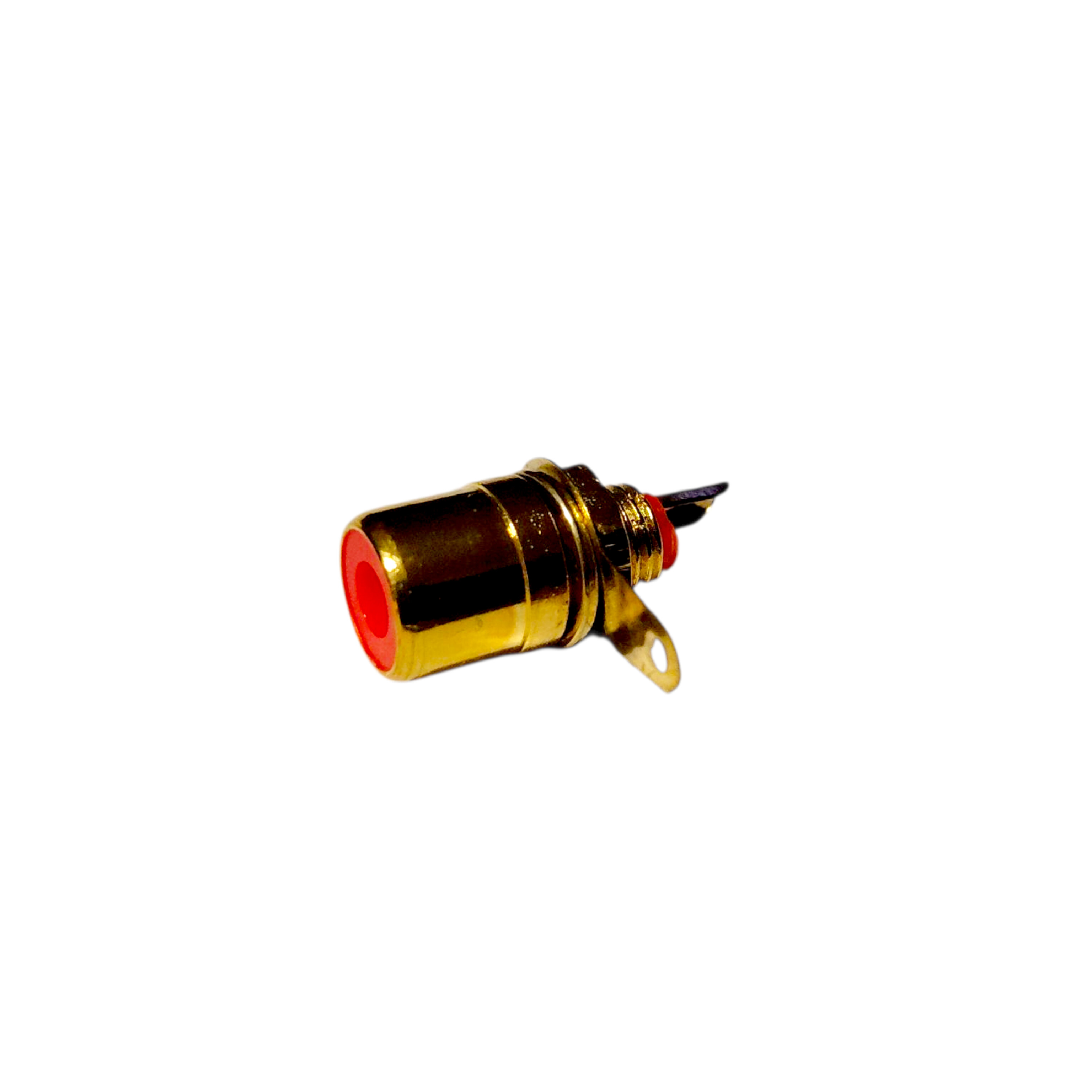 411GR-JACK RCA DORADO PARA CHASIS ROJO