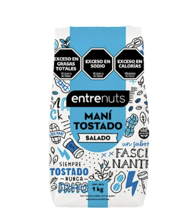 MANI SALADO X 1 KG ENTRENUTS