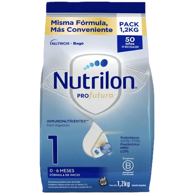Leche formula en polvo 1,2kg DP 1 pro futura Nutrilon