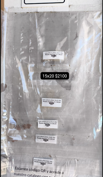 bolsa Adhesivo 40mic 25x35 100u