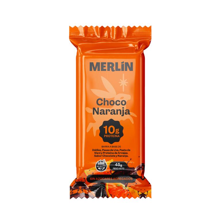 BARRITA DE CHOCOLATE Y NARANJA PROTEIN MERLIN