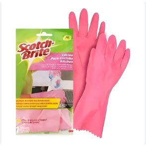 GUANTES LIMPIEZA SCOTCH BRITE IMPORT G L 8-8 1/2 (1401)