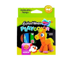 PLASTILINA COLORES SURT X 6 UND PLAYCOLOR