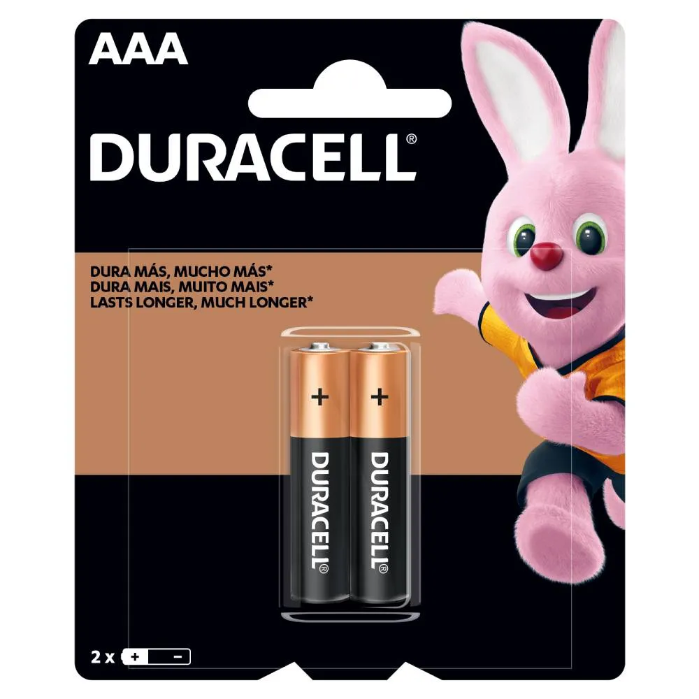 PILA DURACEL AAA 2U