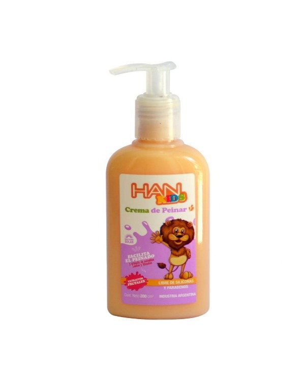 Crema De Peinar Han Kids Libre De Siliconas X 200 Ml