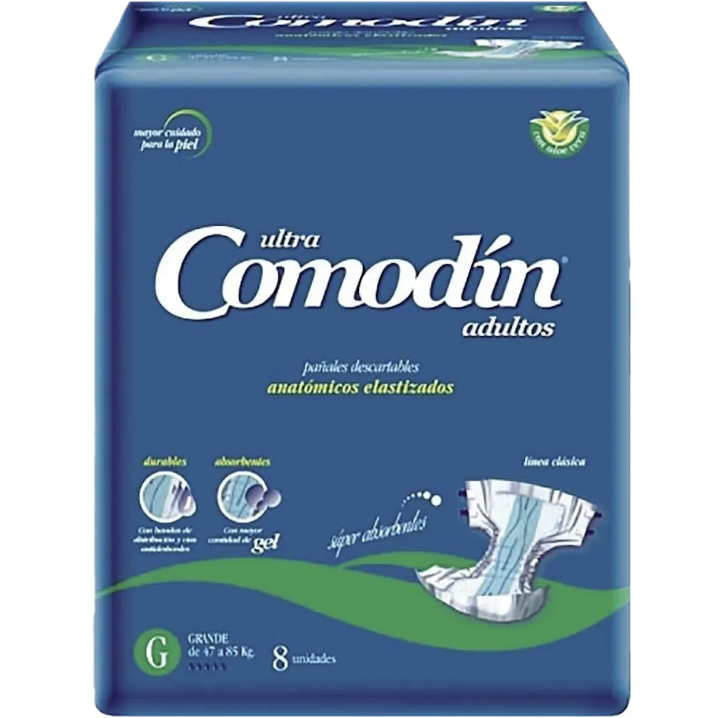 Pañal adulto anatomico G 8u Comodin (10)