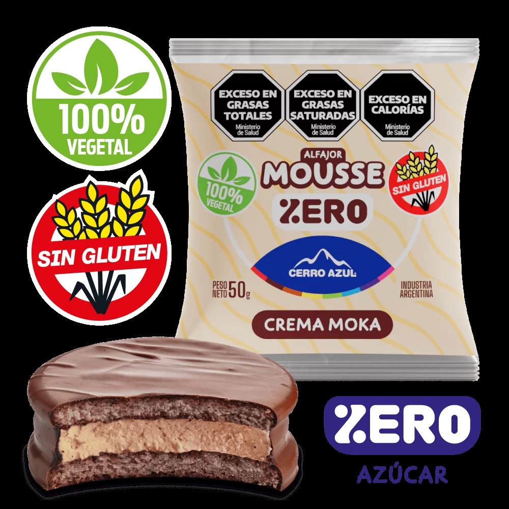 ALF. MOUSE DE CREMA MOKA S/AZUCAR CERRO AZUL