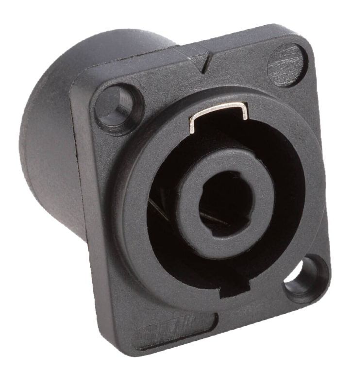 ST84F-SPEAKON CUADRADO CHICO HEMBRA CHASIS 4 PINES