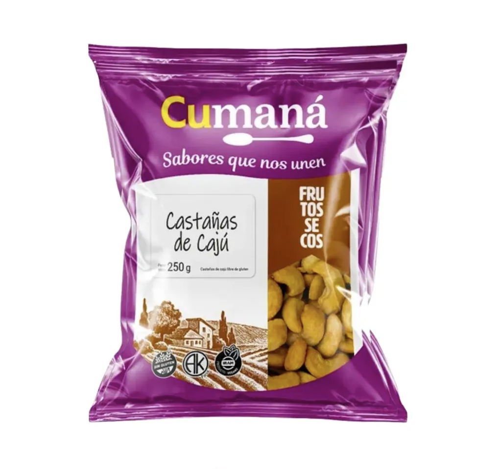 CASTAÑAS DE CAJU x250g CUMANA