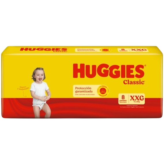 Pañal baby XXG 8u classic Huggies (12)