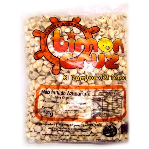 MAIZ INFLADO AZUCARADO X 500 GR TIMON CRUZ