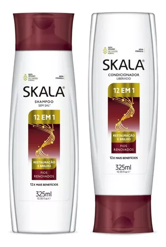 skala 12 en 1 kit shampoo 325ml y acondicionador 325ml