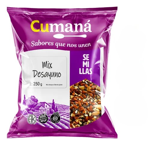 MIX DE SEMILLAS P/DESAYUNO x250g CUMANA