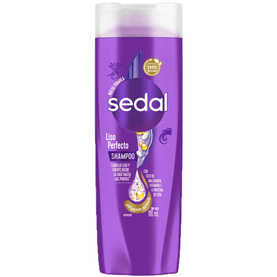 Shampoo 190ml liso perfecto Sedal (12)
