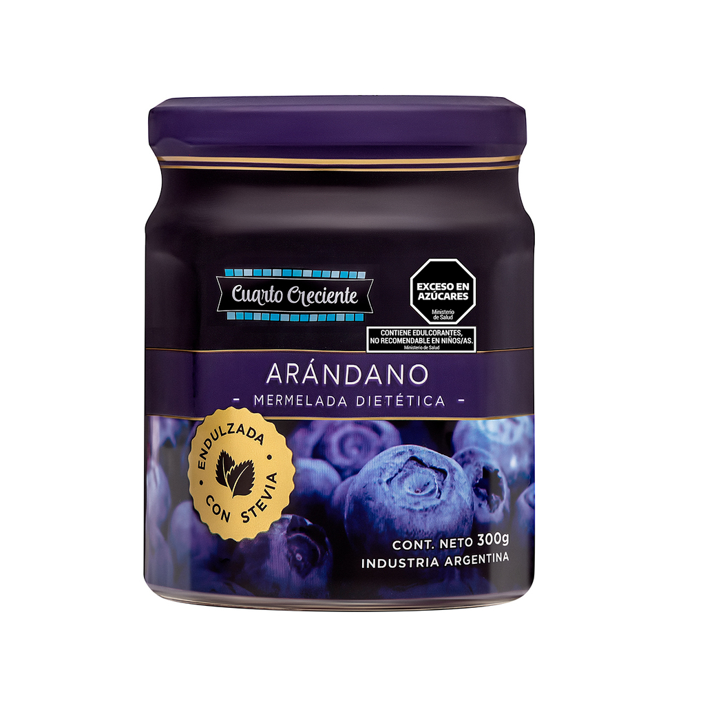 MERMELADA DE ARANDANOS X 280G CUARTO CRECIENTE