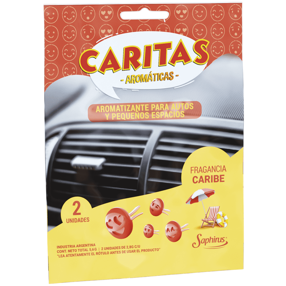 Aromatizante auto caritas caribe Saphirus