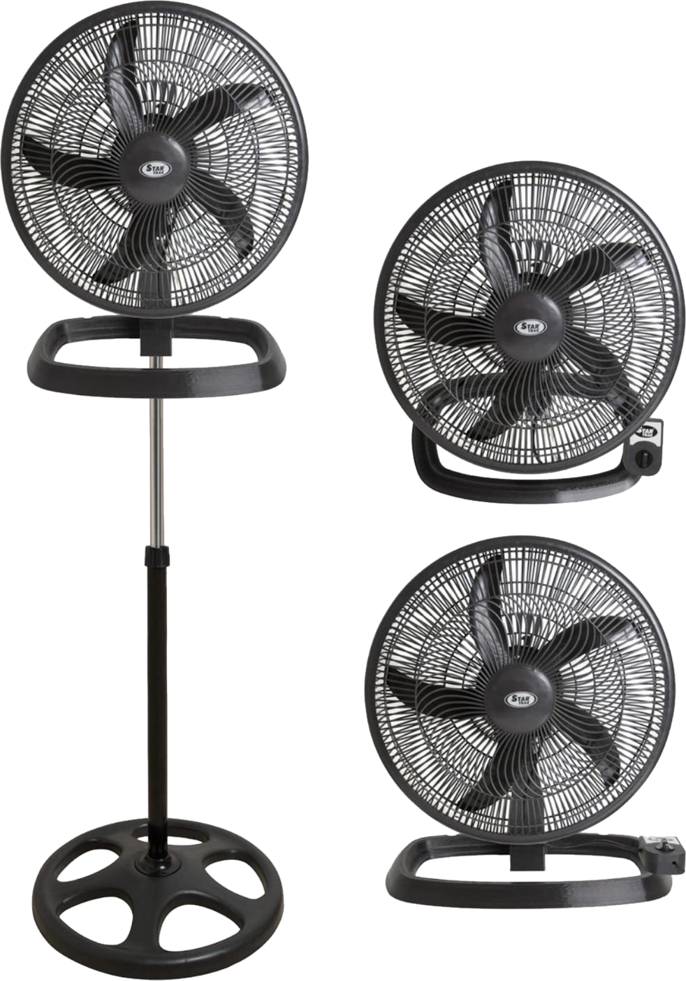 Ventilador 3 en 1 - 18" 5 paletas plásticas - STARTRAK