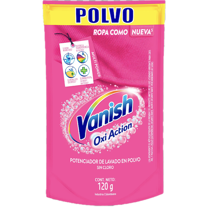 Quitamanchas ropa color 120g polvo Vanish (24)