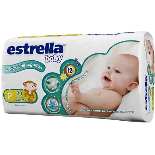 Pañal baby P 30u Estrella (6)
