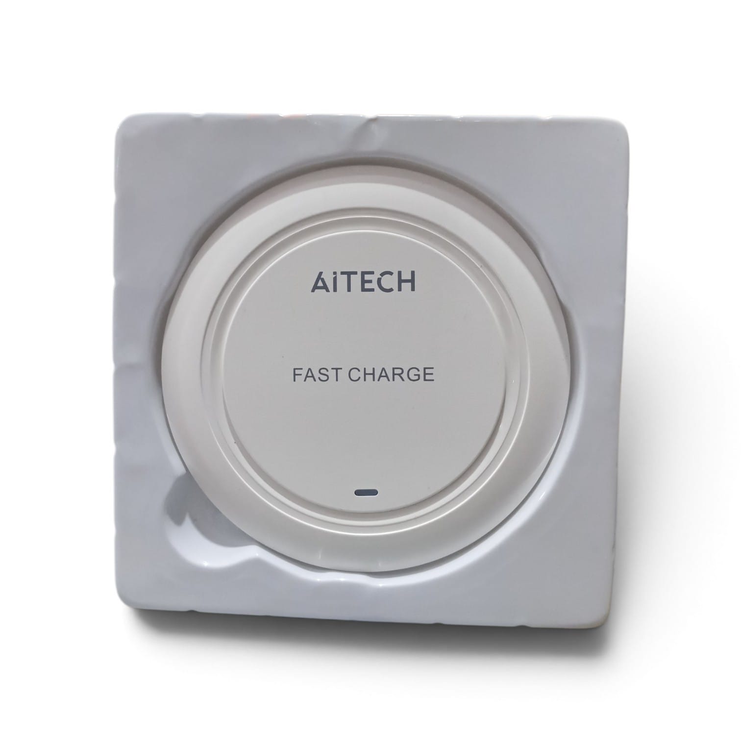 CARGADOR INALAMBRICO AITECH Q18 FAST CHARGING 15W BLANCO