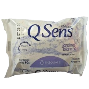 Jabon tocador 90g jardines blancos Qsens (120)