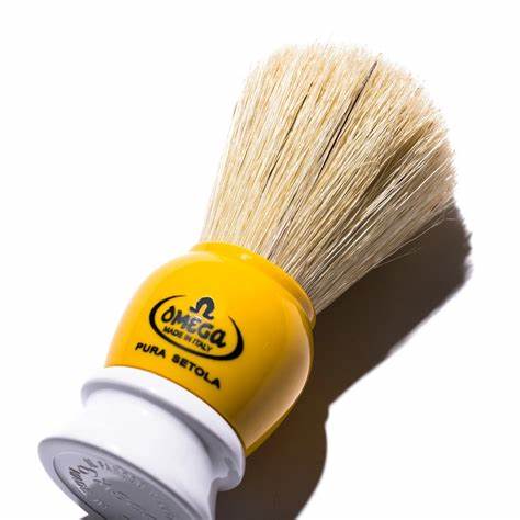 Brocha Para Afeitar Barbería Barbero Profesional Color amarillo