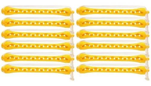 Bigudies De Plastico Rulero Rizos Eurostil Nº3 Pack X12