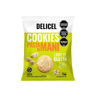 GALLETAS DE PASTA DE MANI X 200 GRS DELICEL