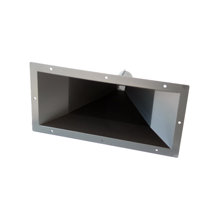 TR14-BOCINA PLASTICA RECTANGULAR  14"X7"ROSCA 1"