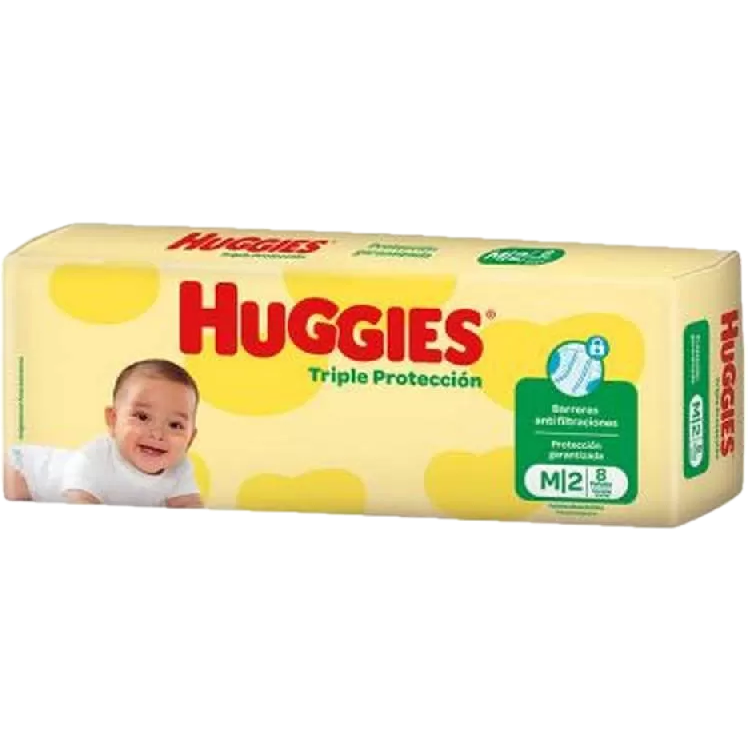 Pañal baby M 8u triple proteccion Huggies (12)