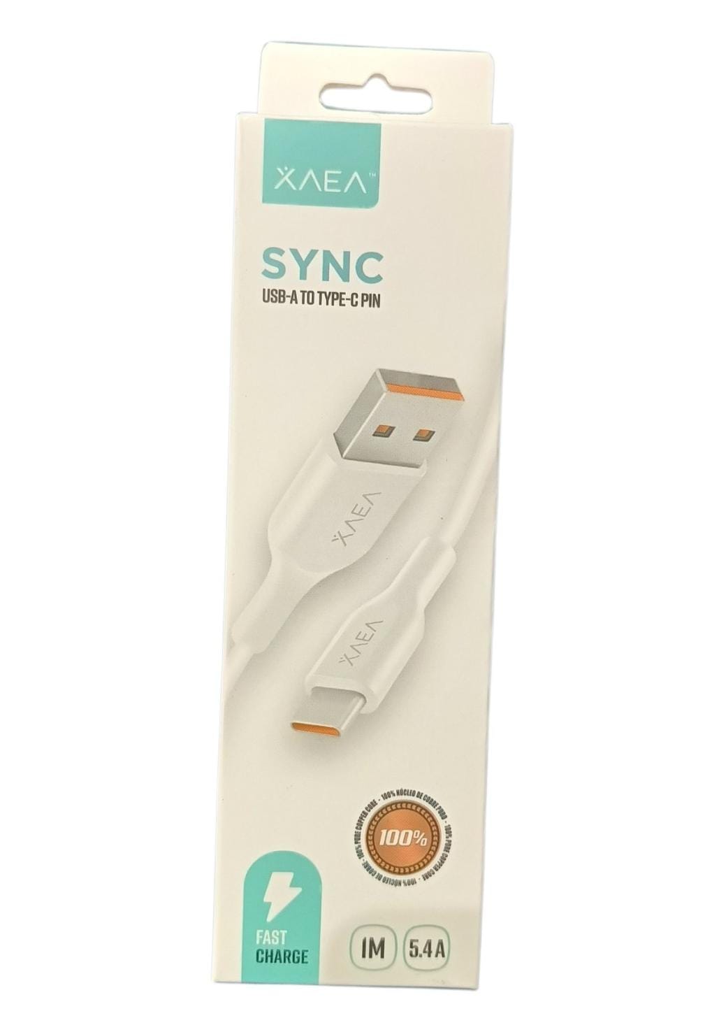 CABLE USB A TIPO C 5.4A CARGA RAPIDA