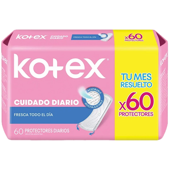 Protectores diarios 60u cuidado diario Kotex (20)