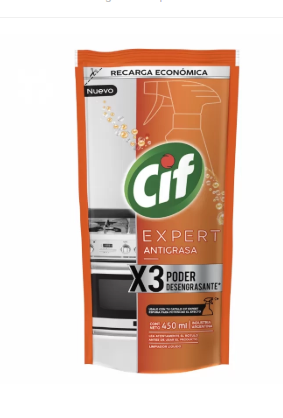 CIF LIMPIADOR LIQUIDO DOYPACK EXPERTANTIGRASA 450 ML