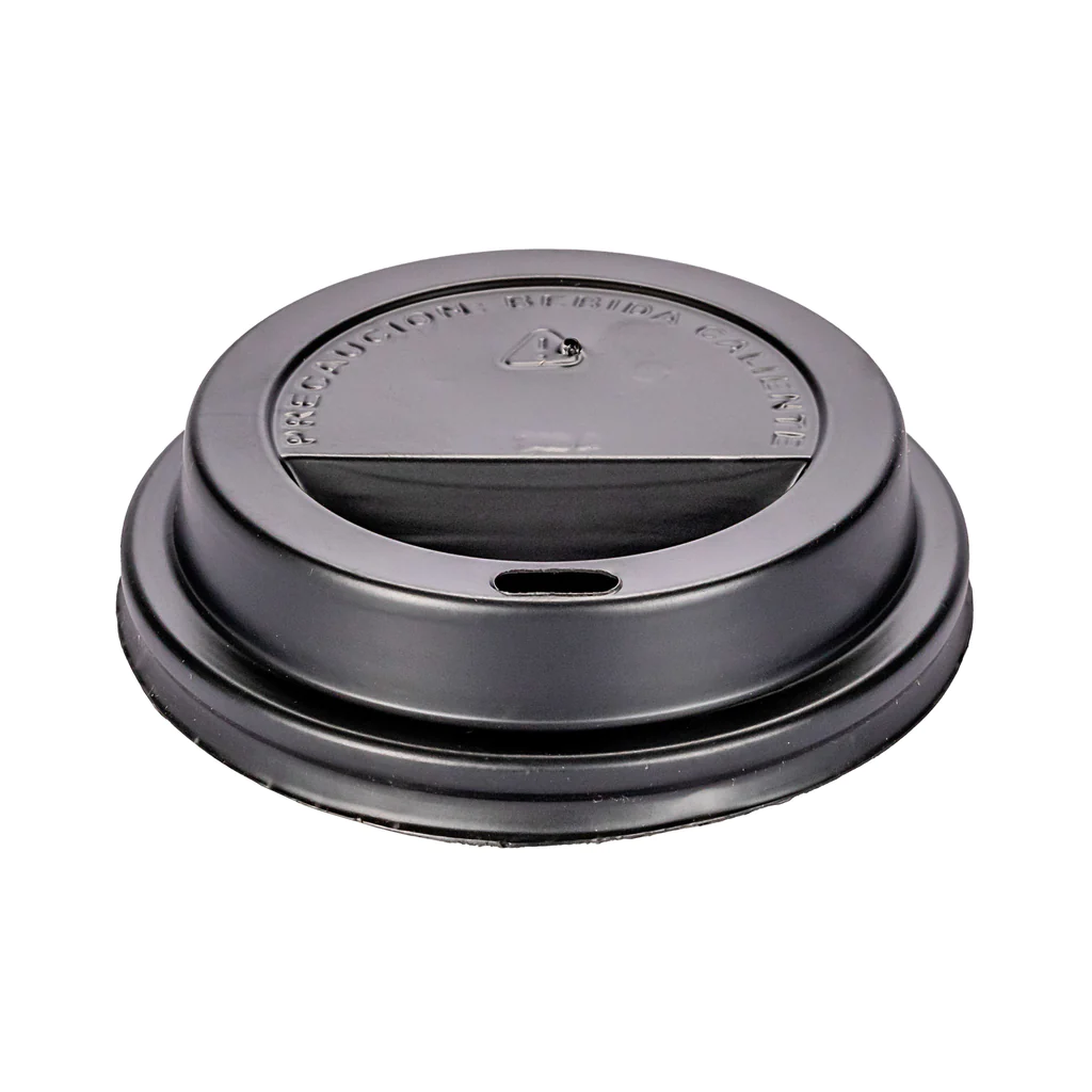 TAPA PLAST NEGRA 8OZ  P/POLIPAPEL 50U (Craft/BLANCO)