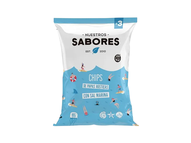 CHIPS DE PAPAS x 80g NUESTROS SABORES