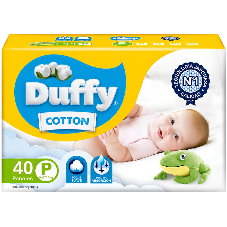 Pañal baby P 40u cotton Duffy (3)