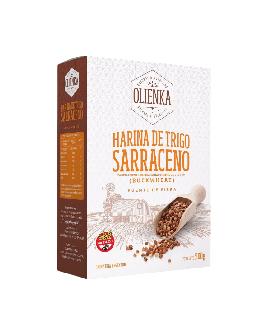 HARINA DE TRIGO SARRACENO FUENTE FIBRA X 500 GR OLIENKA