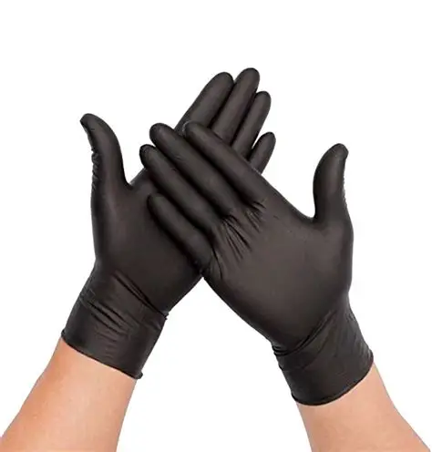 GUANTES NITRILO NEGRO X PAR (S)