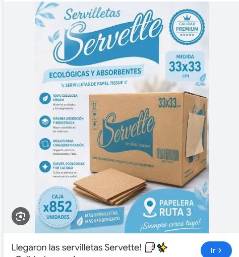 Servilleta 33x33 servette linea celeste BEIGE