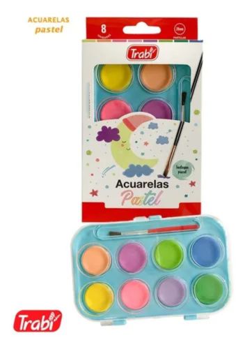 ACUARELA TRABI PASTEL X8
