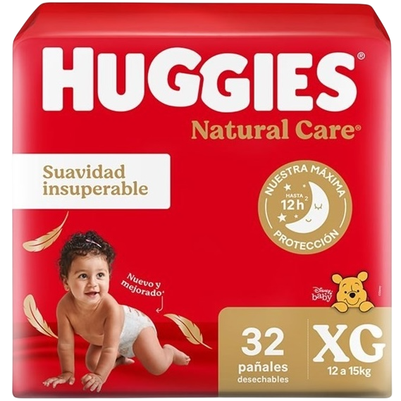 Pañal baby XG 32u natural care Huggies