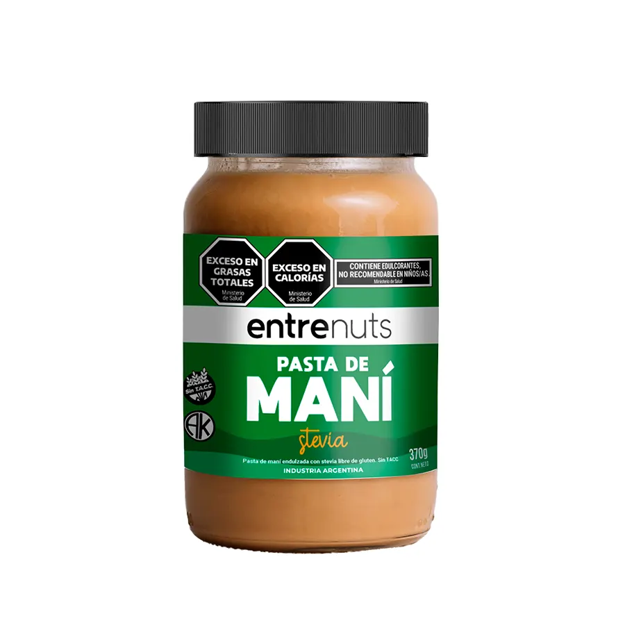 PASTA DE MANI C/STEVIA X 370 GRS ENTRENUTS