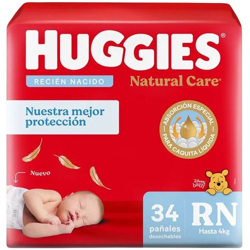 Pañal baby RN 34u natural care Huggies (6)