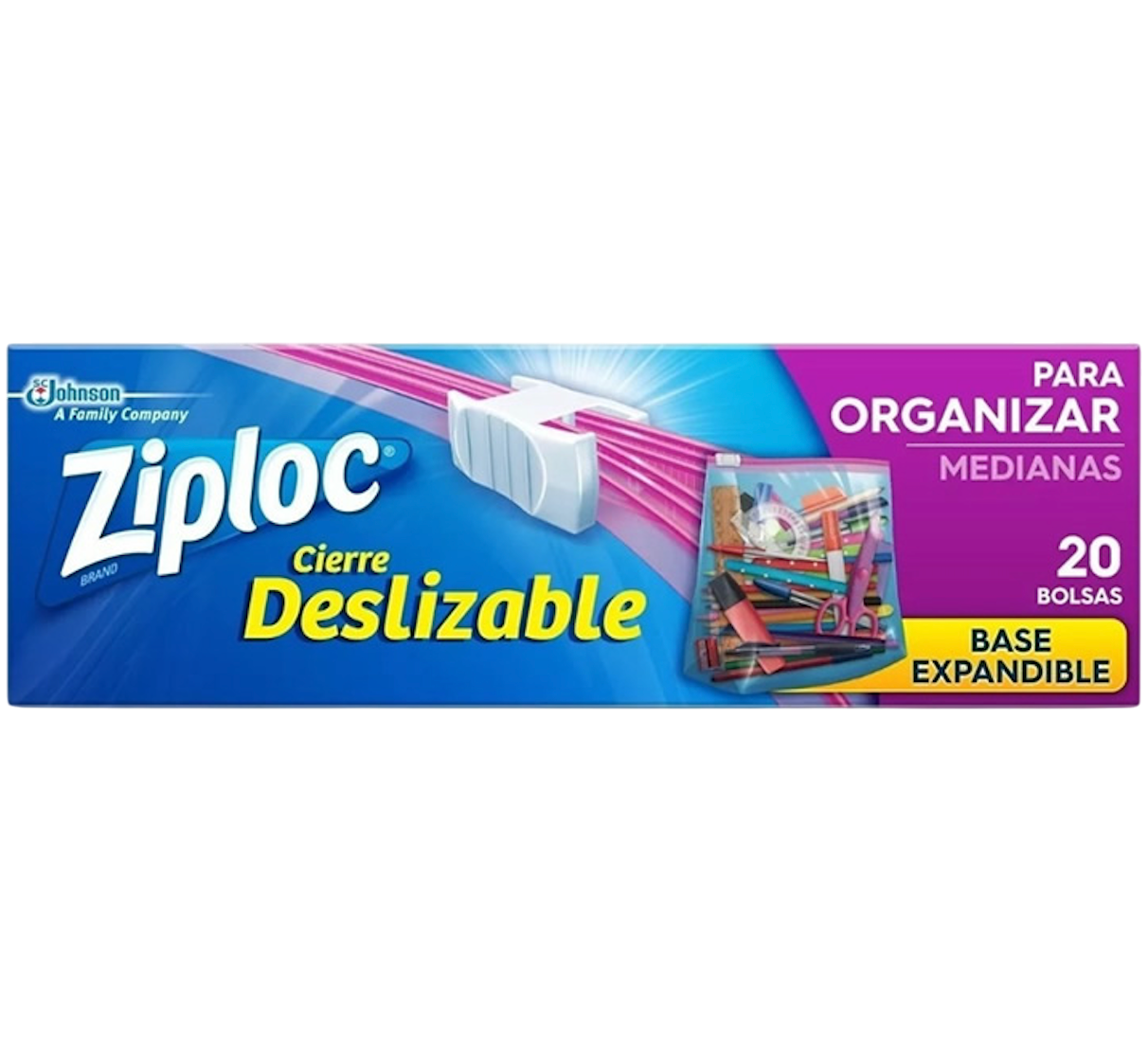 Bolsa organizar mediana 20u Ziploc (12)